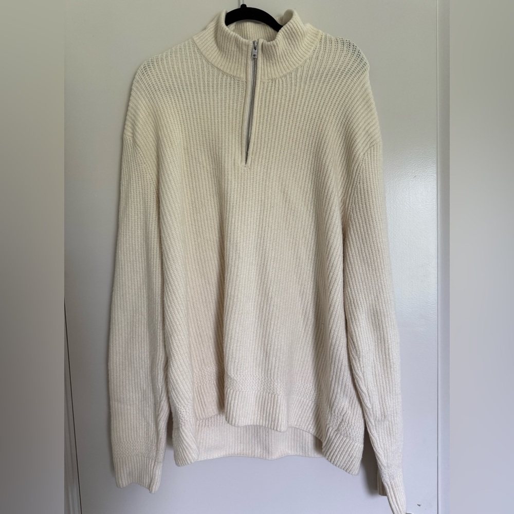 Abercrombie & Fitch Men’s Elevated Quarter-Zip Sweater